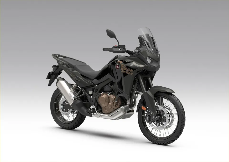 Africa Twin CRF1100L von Honda mit Windschild und 21-Zoll-Vorderrad