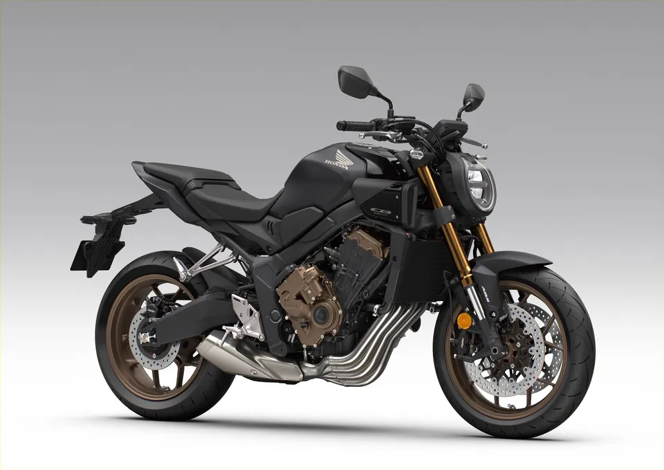 CB650R von Honda mit LED-Scheinwerfer und Upside-down-Gabel