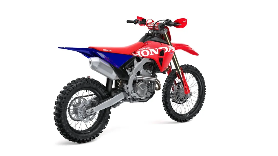 Wettbewerbs-Enduro Honda CRF250RX mit 8-Liter-Tank und Seitenständer