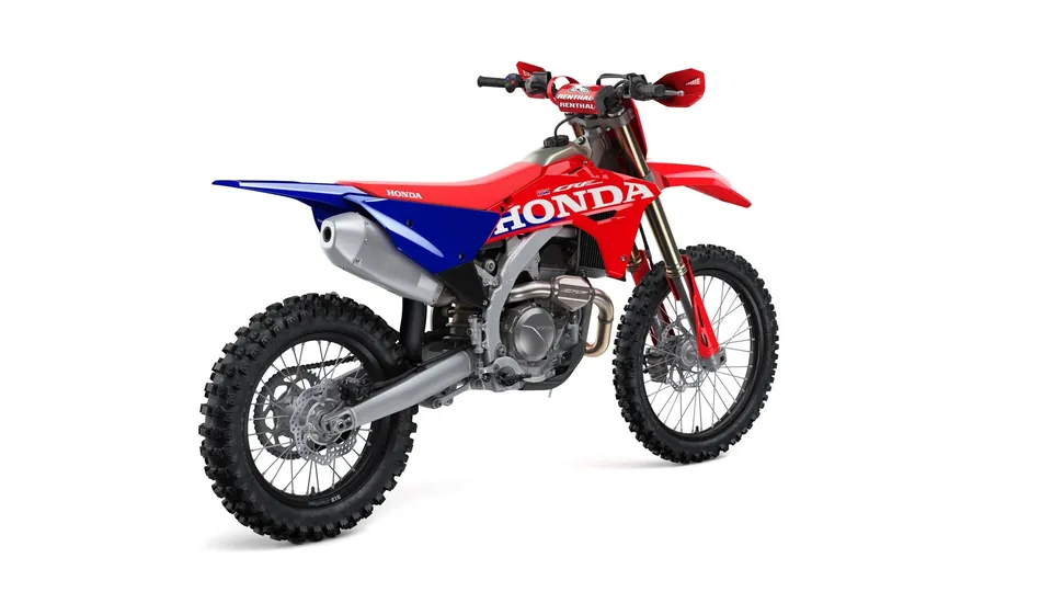 Honda CRF450RX competition enduro with 18-inch rear wheel and enduro tyres