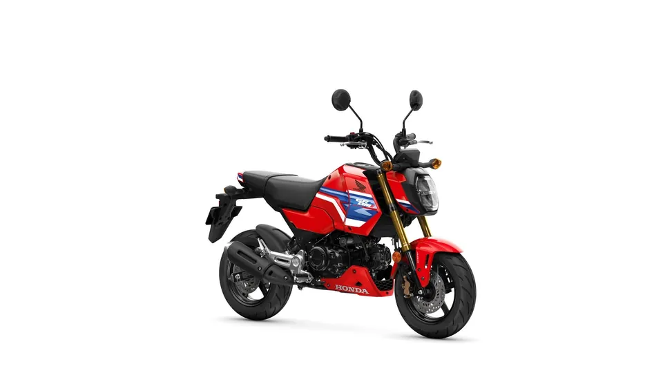 Grom von Honda mit Upside-down-Gabel und Fünfspeichenrädern